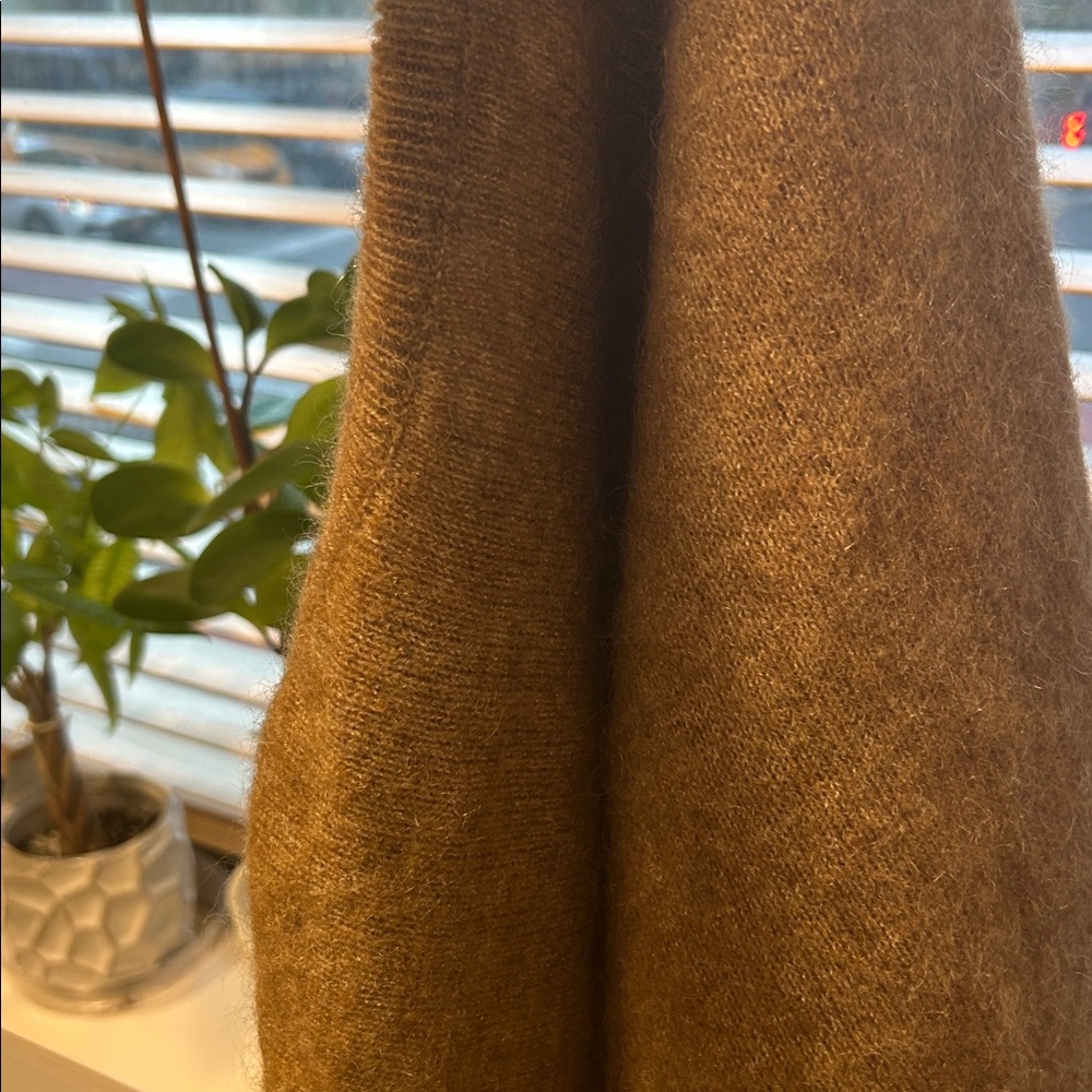 Sezane Tan Button-Detail Crew Neck Sweater - Picture 14 of 15